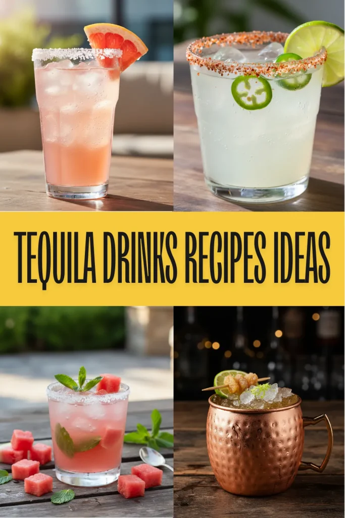 A spicy virgin margarita with a chili-salt rim next to DIY non-alcoholic tequila syrup ingredients.