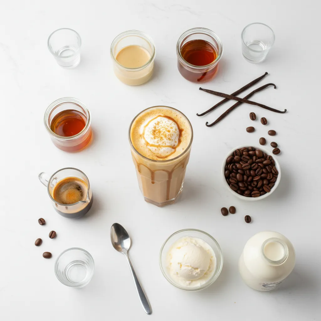 Table of coffee ingredient substitutions