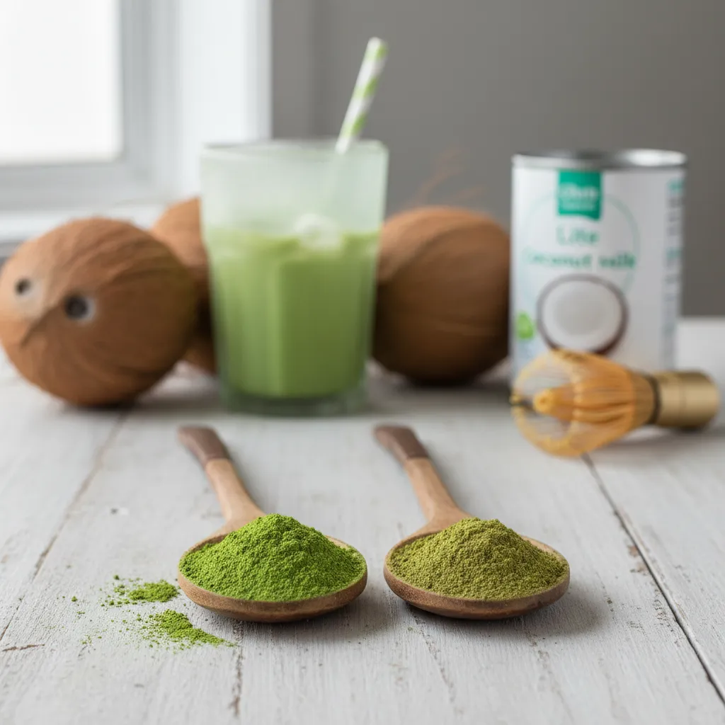 Comparing ceremonial and culinary matcha powder grades