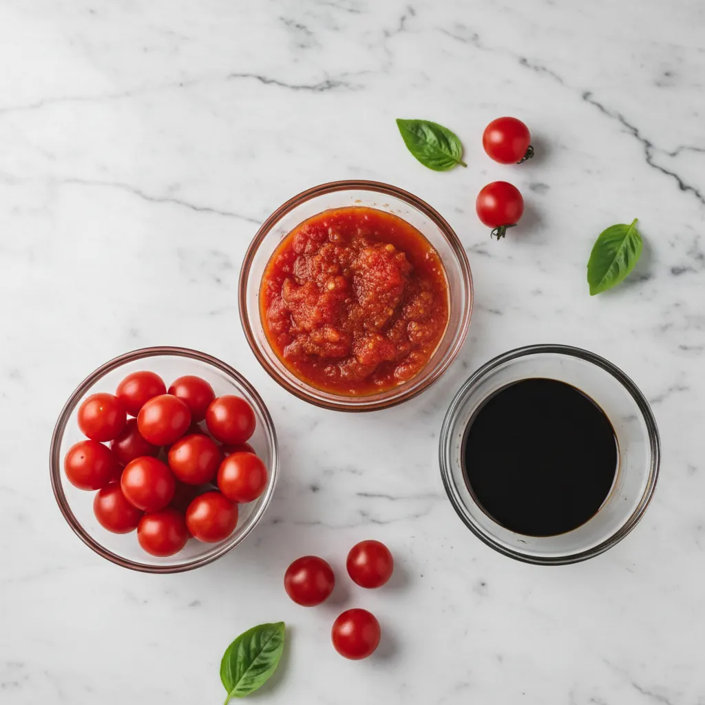 Various pantry ingredients in small bowls for cooking substitutions
