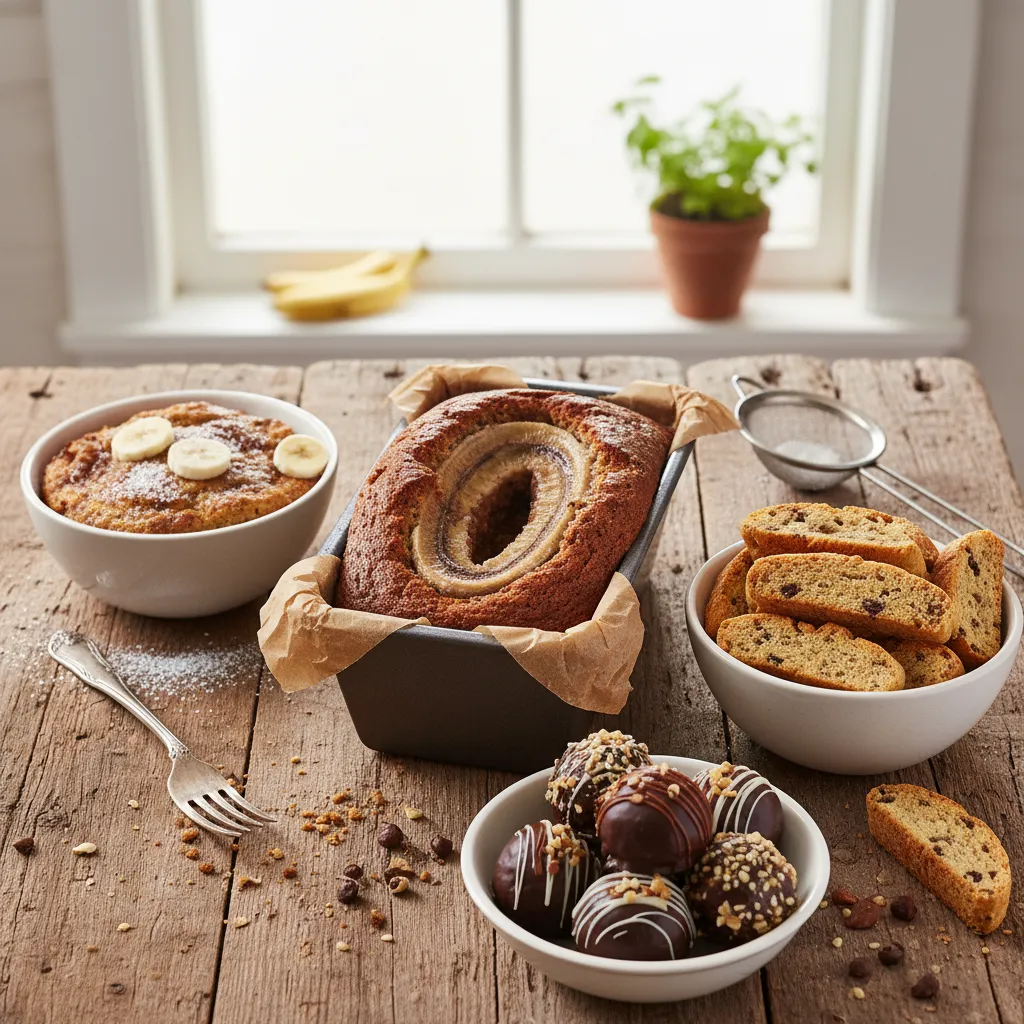 Creative ways to repurpose sunken banana bread into desserts